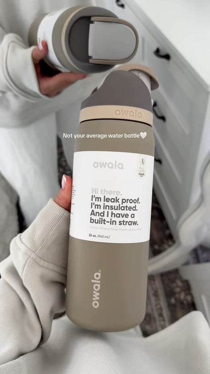 Owala FreeSip 32oz Insulated Stainless Steel Water Bottle – Down to Earth Edition