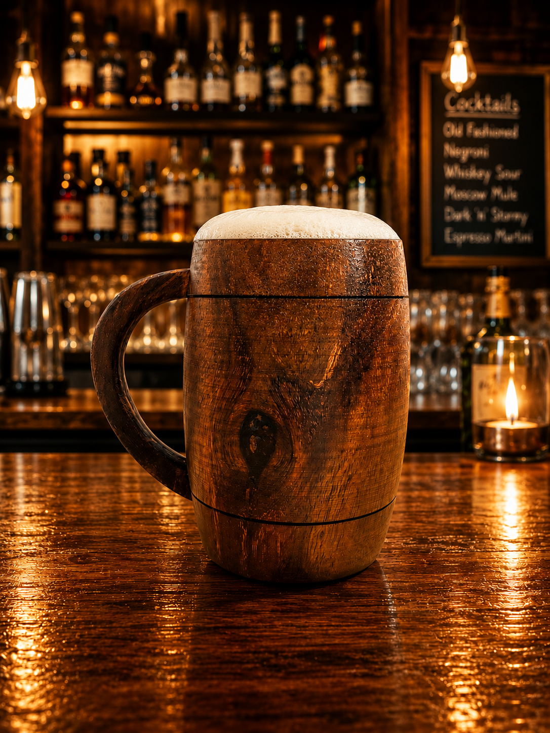 300ml Rose Wood Barrel Mug