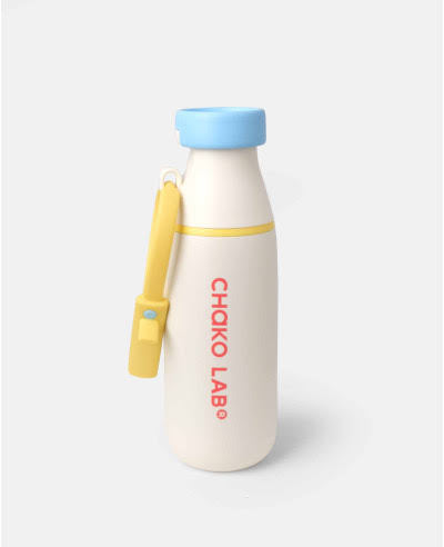 Chako Lab 520ml Insulated Water Bottle – Leakproof Milk Bottle Design with Carry Strap