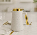 Modern 1L Thermal Jug | Insulated Coffee & Tea Carafe With Wooden Handle