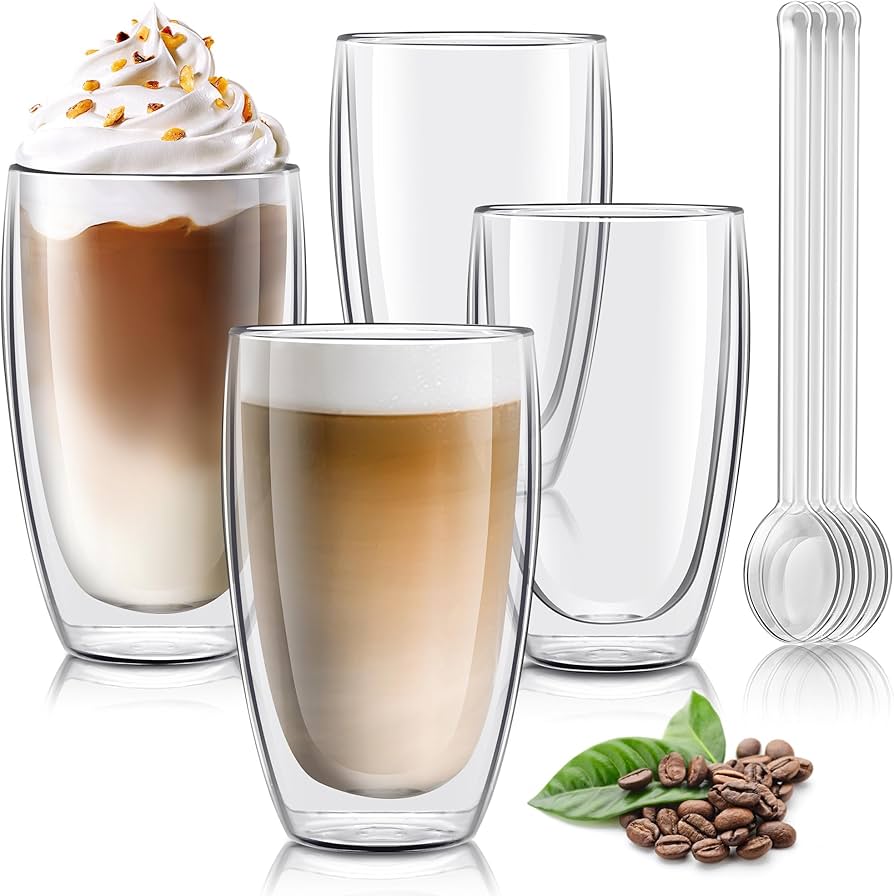 Double Wall Coffee Cup Double Wall Insulated Glass | 400Ml