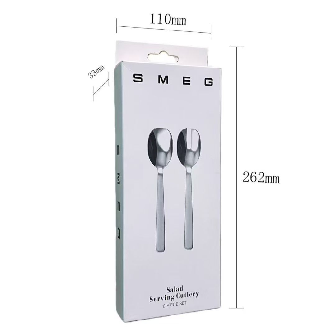 SMEG Salad Serving 2 Pieces Utensils