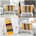 6 Compartment Cereal Dispenser Storage Organizer