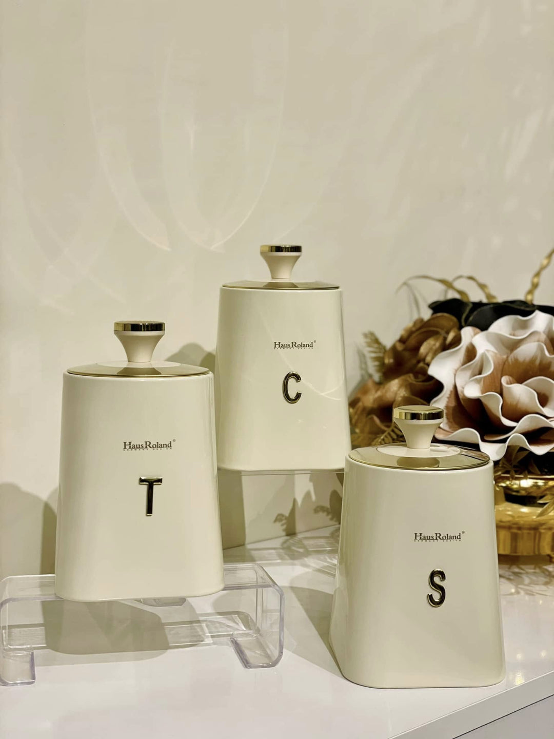 HausRoland Luxe Trio Canister 3Pcs Set