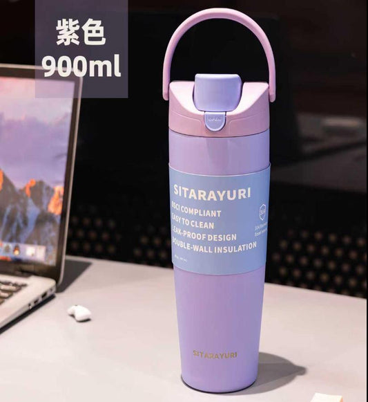 SITARAYURI Double-Wall Insulation Thermos or Tumbler 900Ml - Lilac