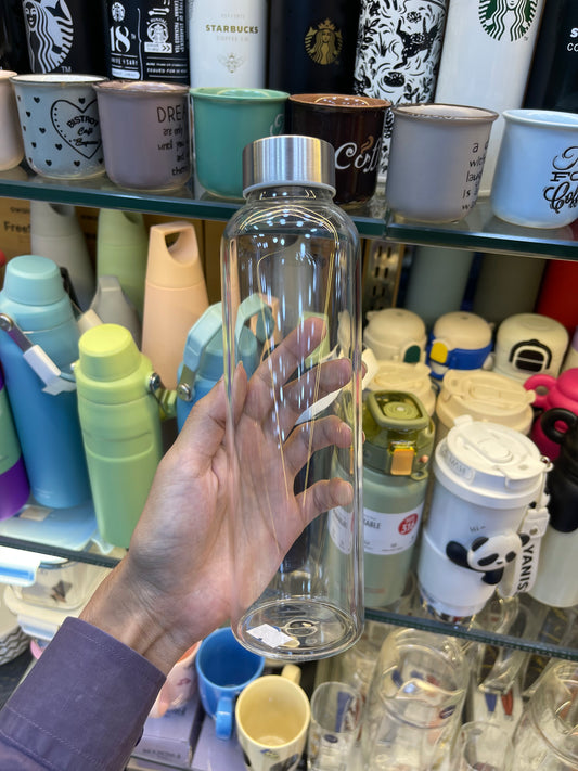 Borosilicate Glass Water Bottle - 550Ml