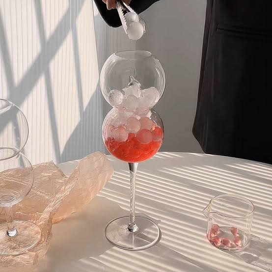 Popsicle Ice Tea Glass With Straw