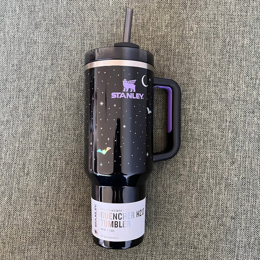 Stanley Halloween H2.0 Flowstate Quencher Tumbler 40OZ |Spellcast Black
