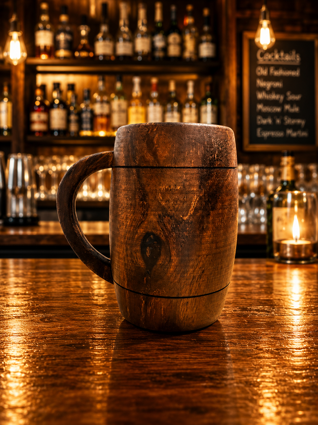 300ml Rose Wood Barrel Mug
