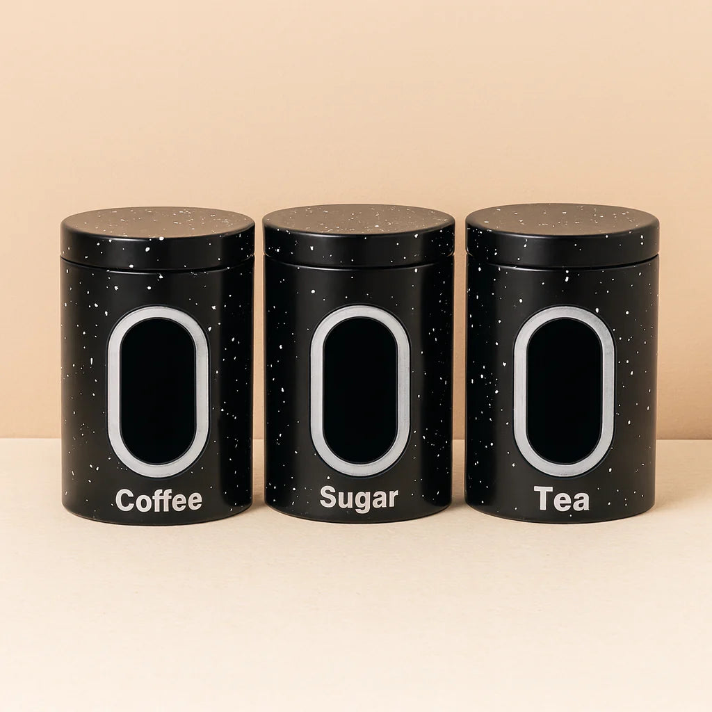 HAUSROLAND 3 PCS STORAGE CANISTER SET - Stainless Steel