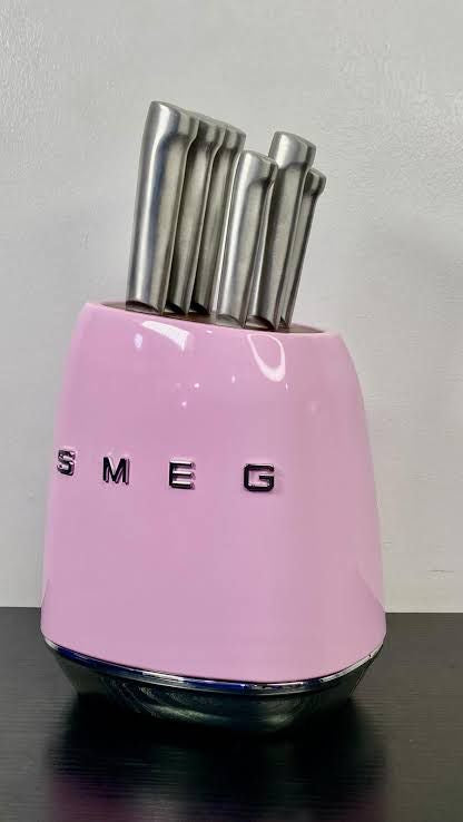 Smeg Block knife Set Stainless Steel 7-Piece