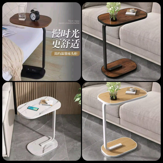 Adjustable C-Shaped Side Table | Sofa Laptop Table