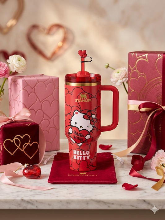 Stanley Hello Kitty x LoveShackFancy 40oz Quencher H2.0 FlowState Tumbler