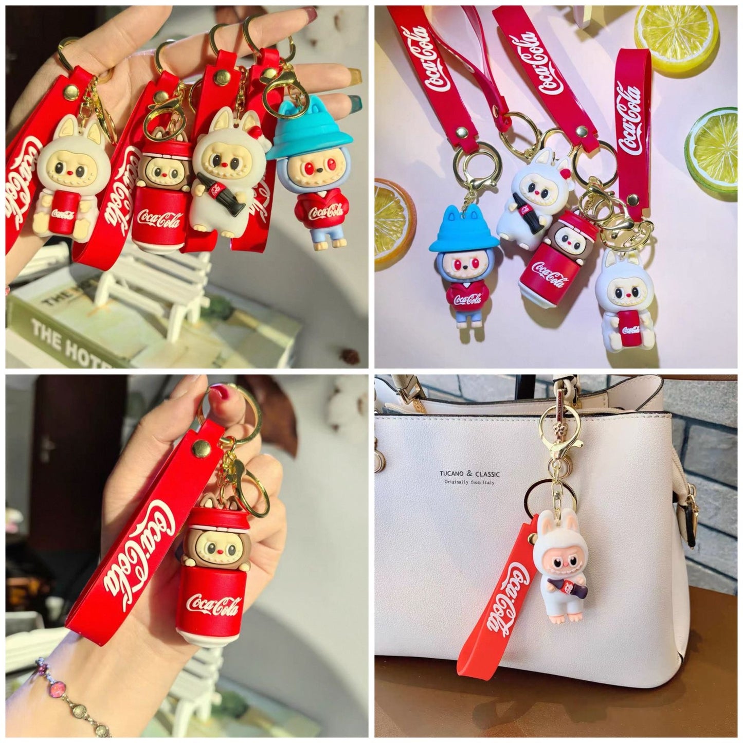 Creative Labubu Coca Cola Keychain Premium Quality (Random Colour)