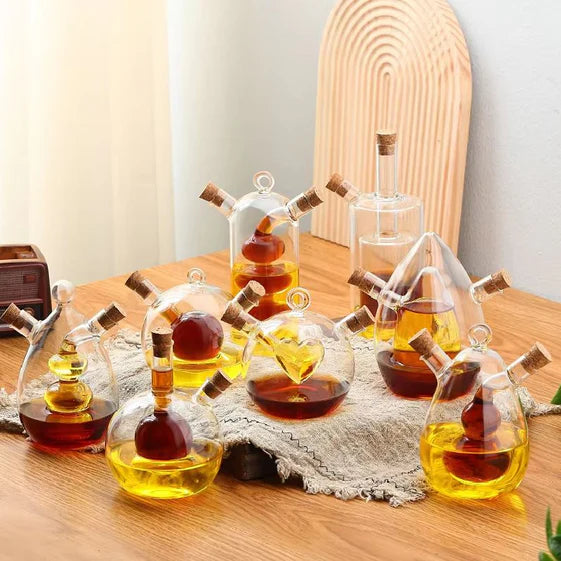 Oil & Vinegar Double Wall Borosilicate Glass Bottle