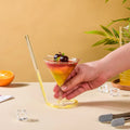 Spiral Straw Cocktail Glass