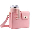 Crossbody Water Cup Storage Bag, Outdoor Water Bottle Carrier Bag With Storage Pocket, Tumbler Carrier Office Bag For Girls (Stanley Quencher Purse)