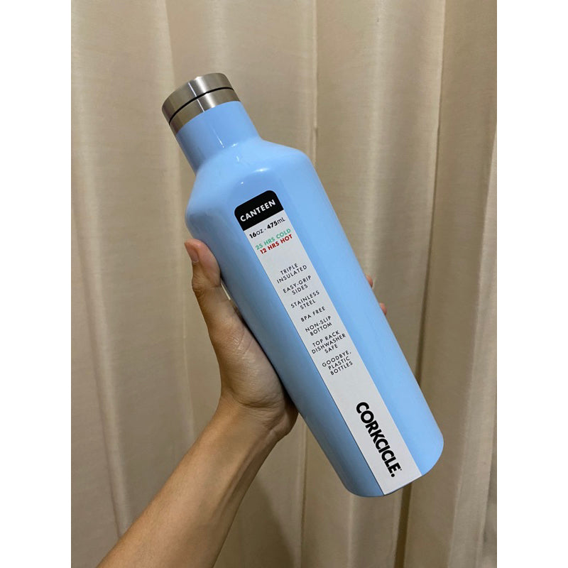 Corkcicle Canteen 16oz Insulated Water Bottle - Powder Blue