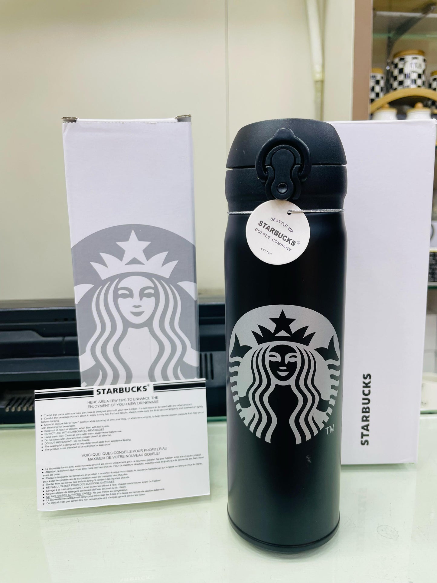 100% Original Starbucks Cup Thermos Cup Stainless Steel Elegant Classic Bottle