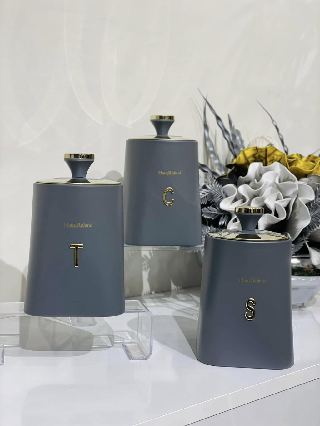 HausRoland Luxe Trio Canister 3Pcs Set