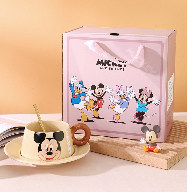 DISNEY MINNIE MOUSE & FRIENDS CUP AND SAUCER SET CHARMING COLLECTIBLE TEAWARE - MICKEY