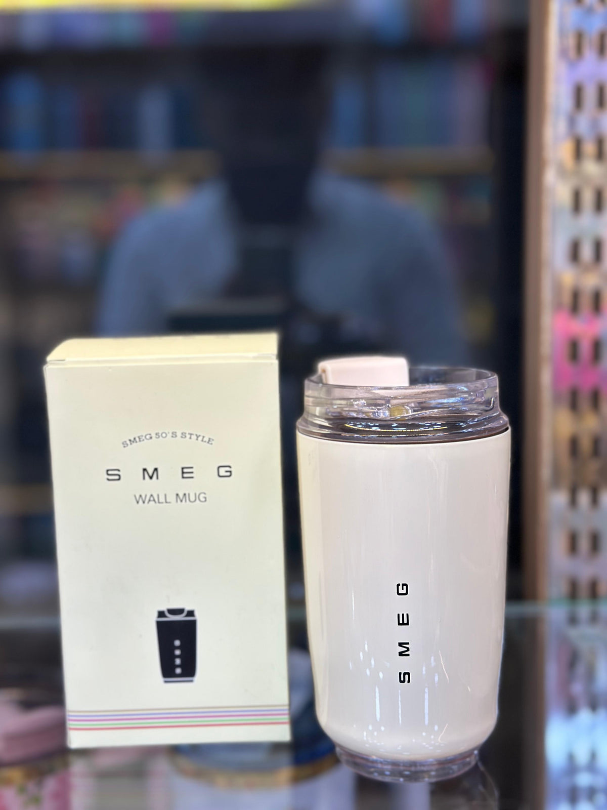 ORIGINAL SMEG COFFEE MUG STAINLESS STEEL 320Ml