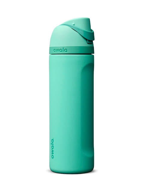 Owala FreeSip Stainless Steel Water Bottle – 90s Kid Mint Teal Edition (24 oz / 710 ml)