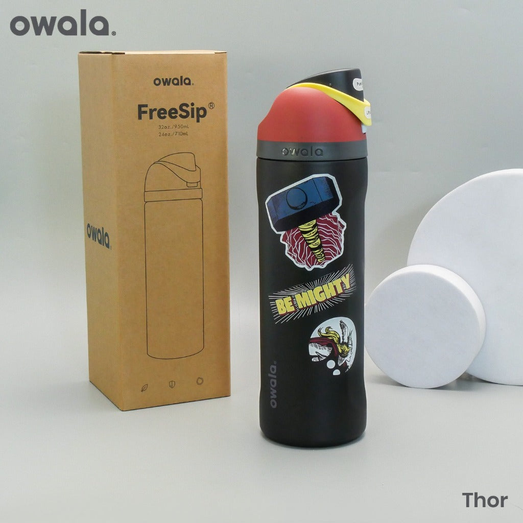 Owala FreeSip® Thor Marvel Edition Insulated Stainless Steel Water Bottle – 24oz