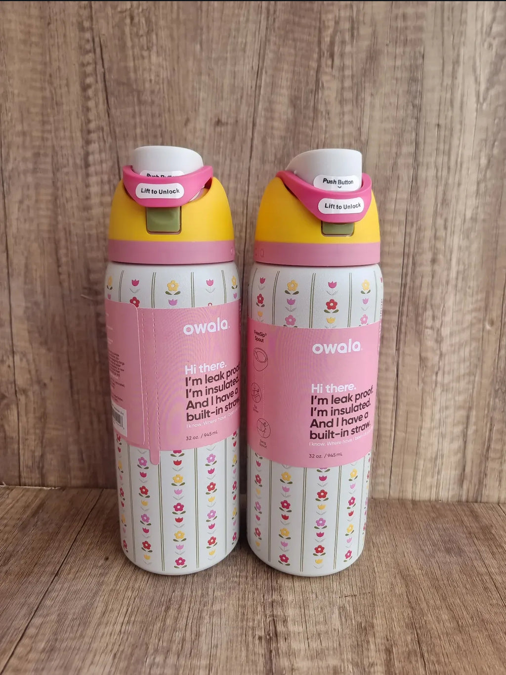Owala Flower Crown 24oz FreeSip Stainless Steel Water Bottle