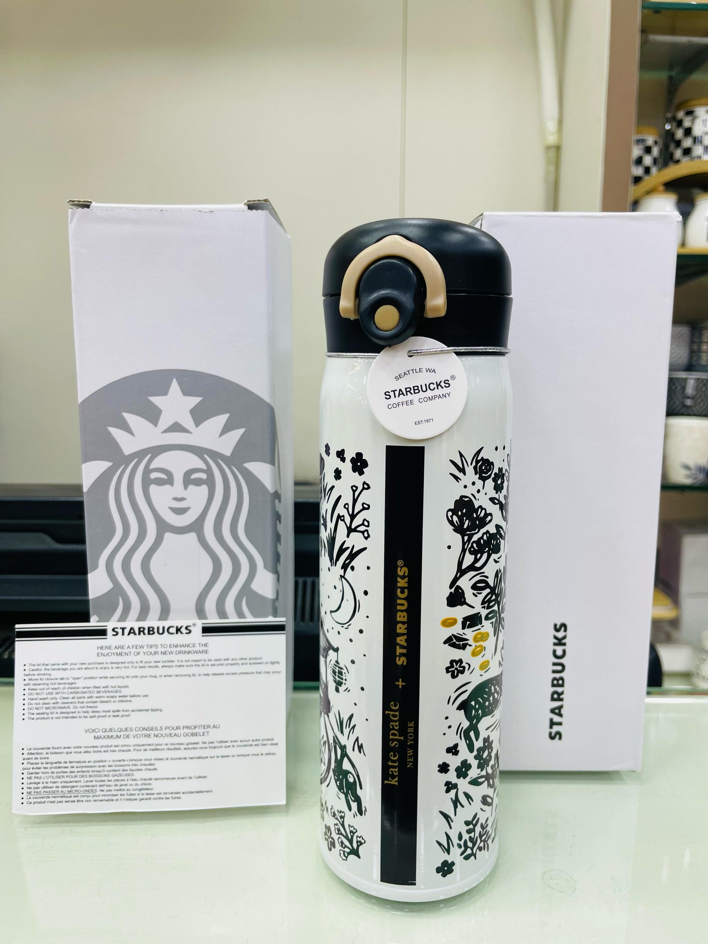 100% Original Starbucks Cup Thermos Cup Stainless Steel Elegant Classic Bottle