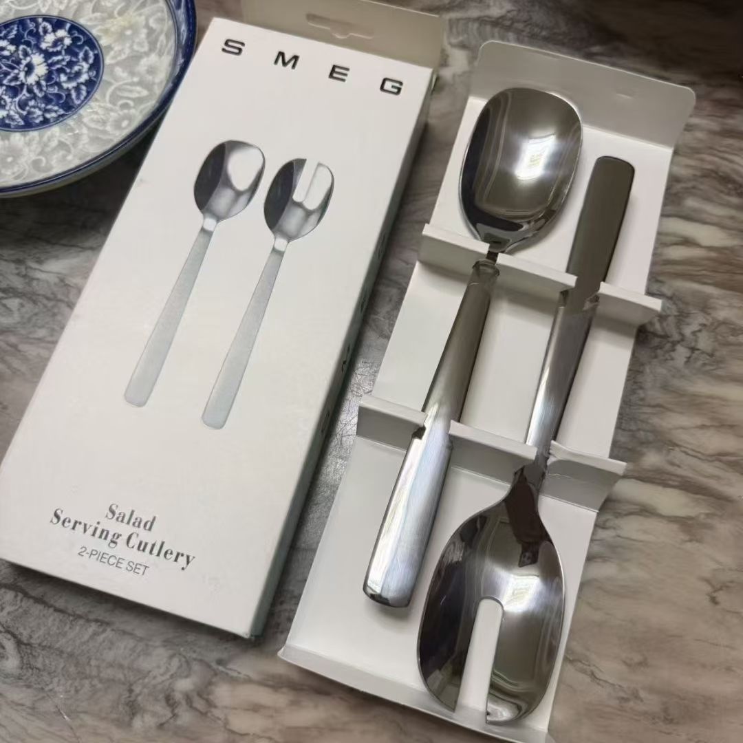 SMEG Salad Serving 2 Pieces Utensils