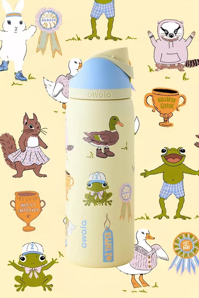 Owala FreeSip 32oz Insulated Stainless Steel Water Bottle – Party Animals
