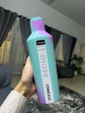Corkcicle Canteen 16oz - Triple Insulated Stainless Steel Water Bottle | Iridescent Cotton Candy