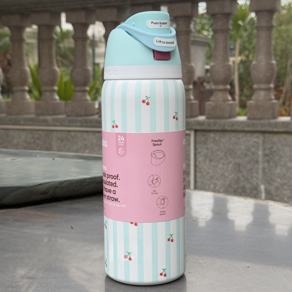 Owala 32oz Birthday Bash Pillow Fight Cherry’s FreeSip Water Bottle