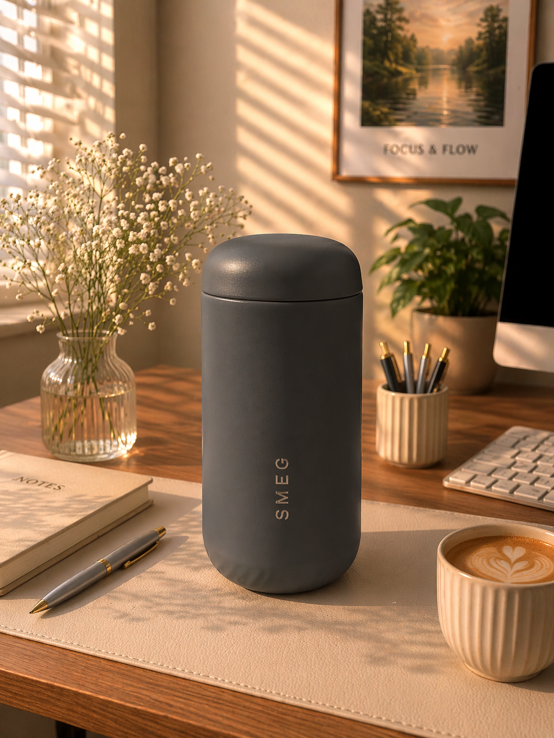 SMEG Insulated Coffee Mug 350Ml Hot & Cold