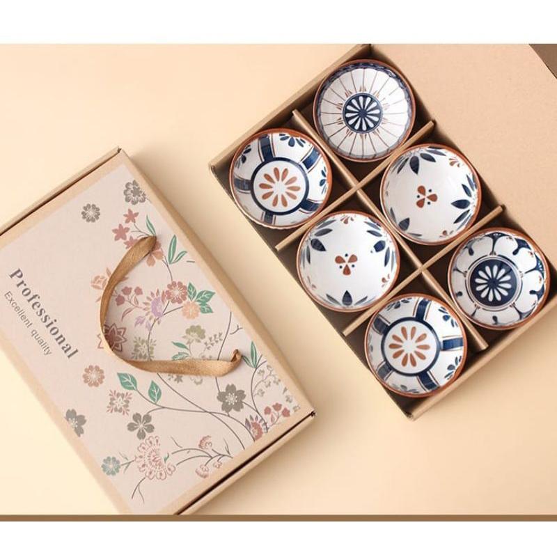 Japanese Style Soup Bowl gift Set of 6