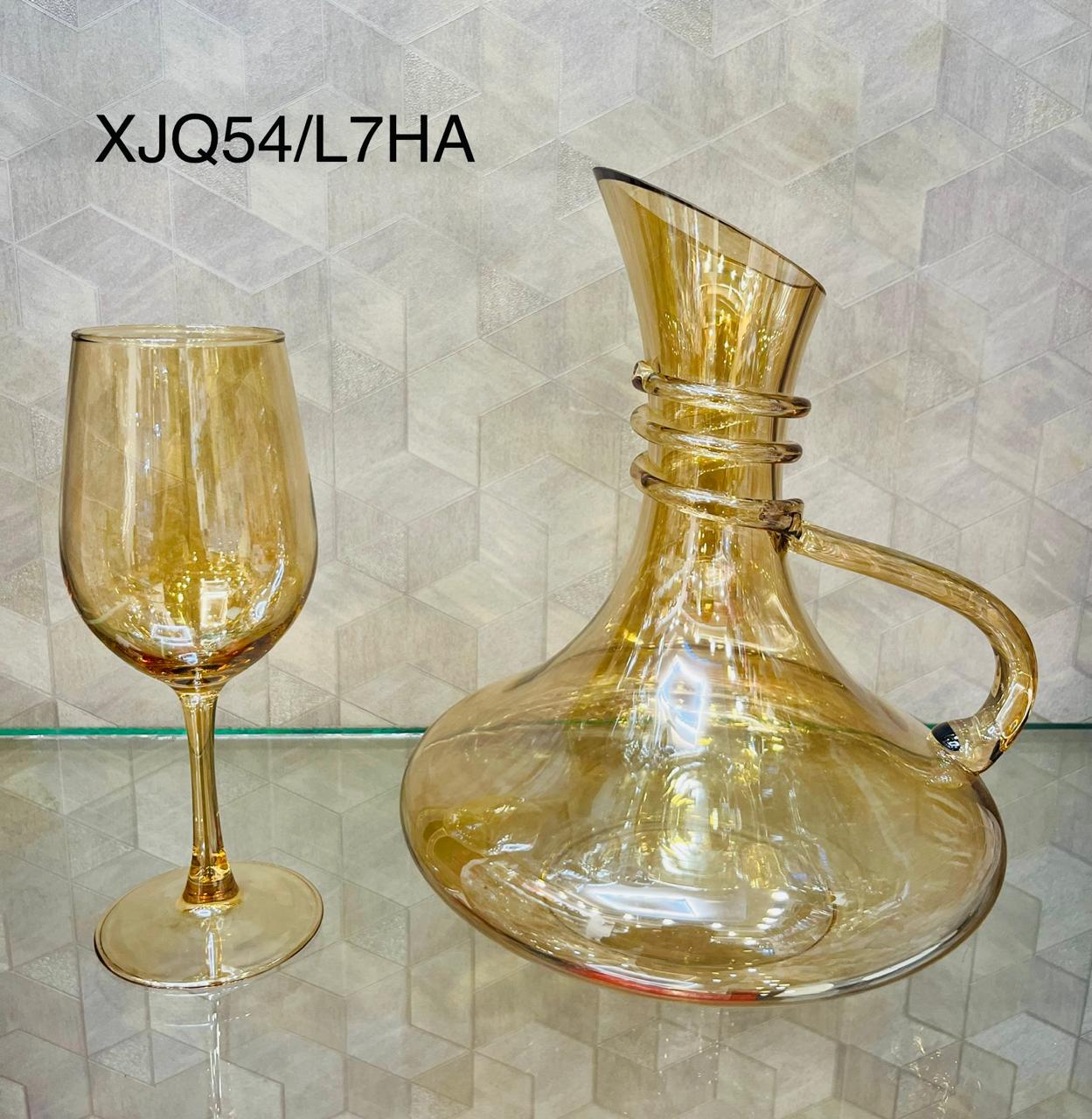 7 Pcs Set Decanter Wine Glasses