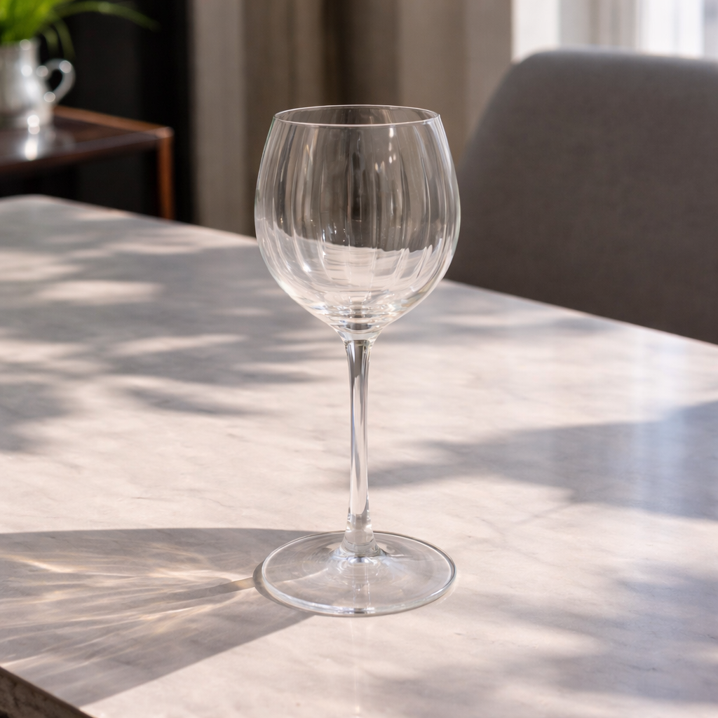 Crystal Round Champagne Goblets - Set of 4