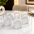 6 Pcs Gold Rim Glass Tumbler Set