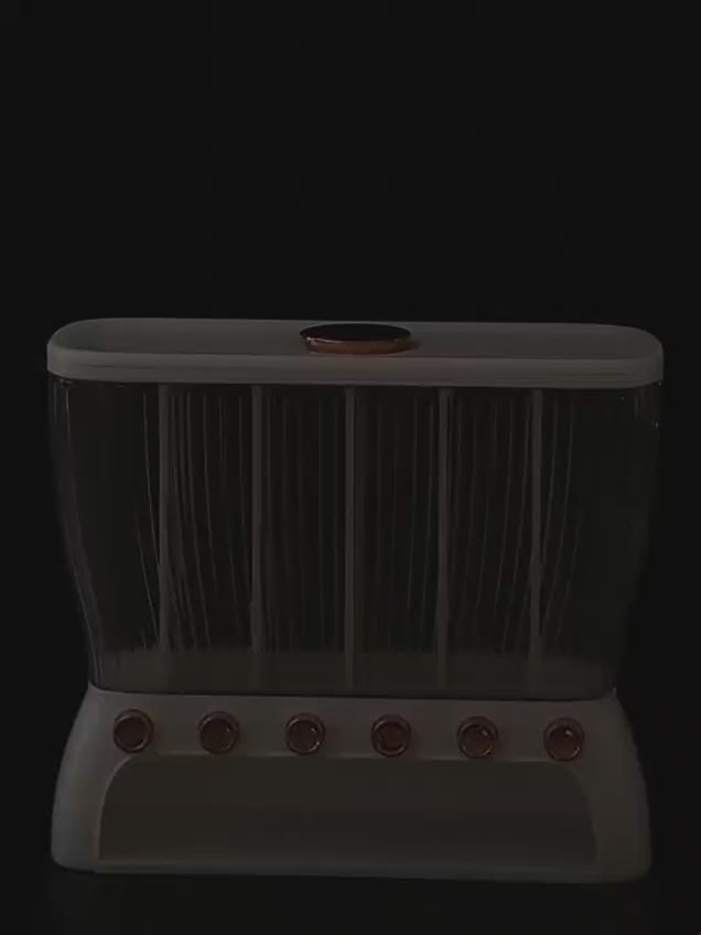 6 Compartment Cereal Dispenser Storage Organizer