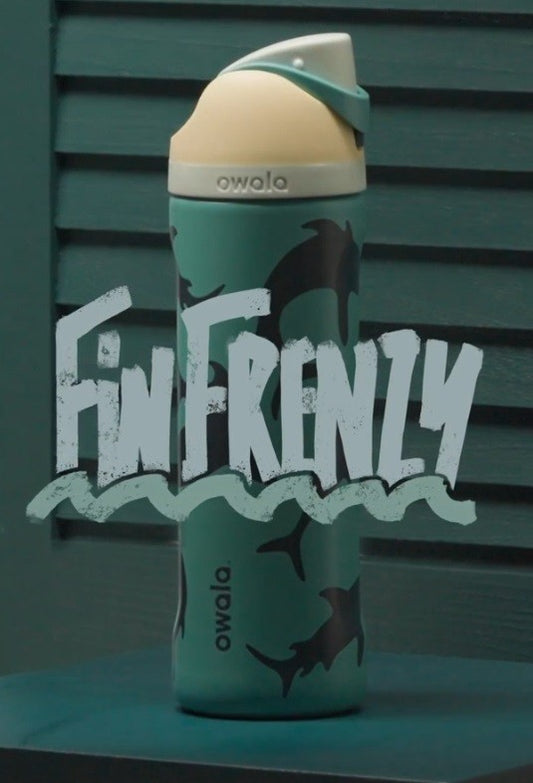 Owala FreeSip Insulated Stainless Steel Water Bottle Fin Frenzy | 24oz